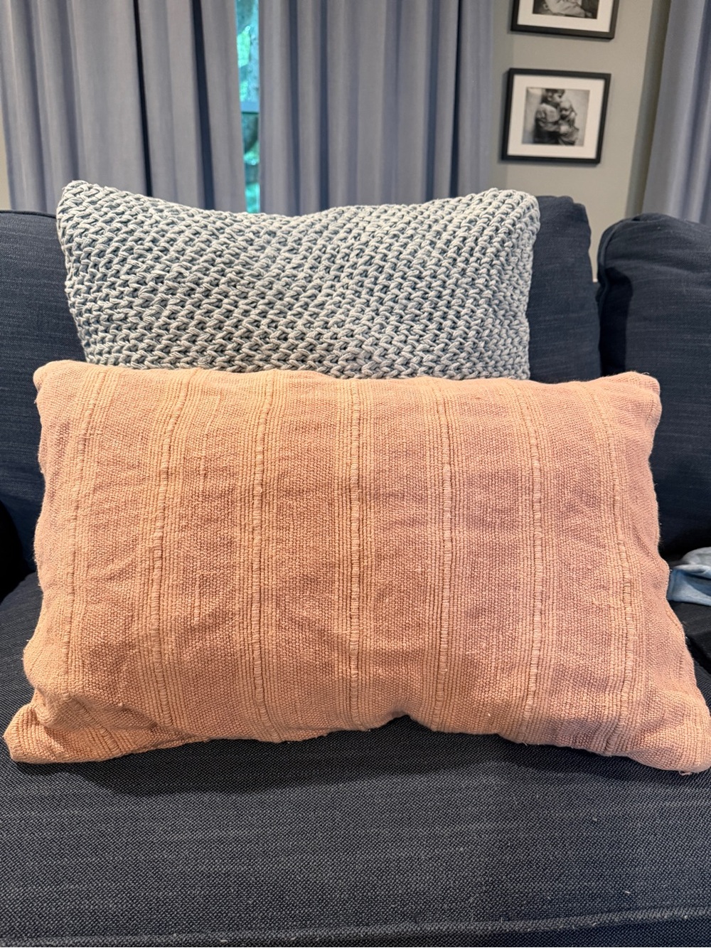 SET OF TWO Pottery Barn throw pillows